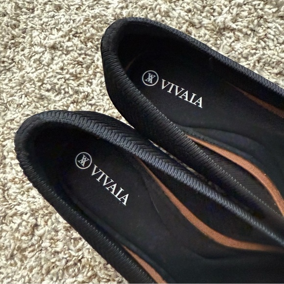 Vivaia Melody 2.0 Square Toe Chunky Heels Deep Ebony Women’s 38.5 Knit Ribbed - Picture 8 of 10